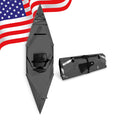 2025 Tucktec 10' PRO Foldable Kayaks - Full Size Black Folding Kayak - Portable Kayak for Adults - Made in USA - Black