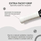 Palbea White Padel Overgrip - Pack Of 12 - Extra Grip & High Sweat Absorption - Non-Slip & Soft Touch - Perfect For Padel, Tenni