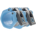 Lock-Jaw Hex 50Mm / 2'' Olympic Barbell Collar - Quick Release Barbell Clamp (Light Blue)