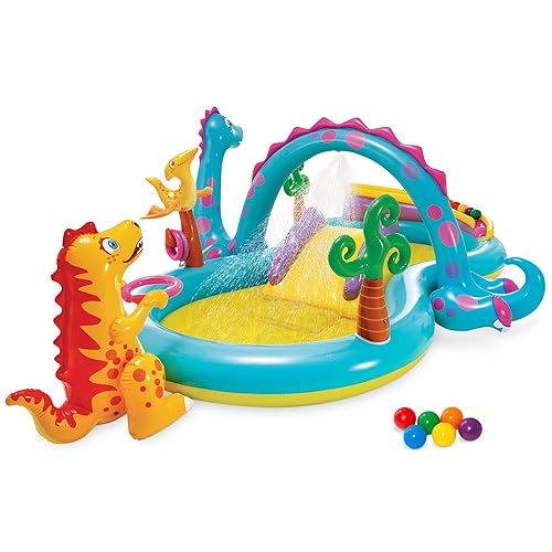 Intex Dinoland Inflatable Play Center, 119In X 90In X 44In, For Ages 2+