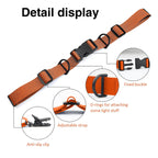 Ikerall 2 Pcs Adjustable Backpack Sternum Straps Chest Belt Hardness Strap With Anti-Slip Fixed Clips For Camping Hiking (Orange