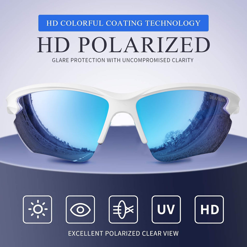 Deafrain Sports Sunglasses Polarized For Women Men Cycling Running Fishing Baseball Glasses Uv400 Protection