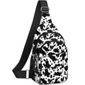 Tuwubi Crossbody Bags for Women, Sling Bag for Men, Small Hiking Backpack Anti Theft Lightweight for Outdoors Travel (L, Cow Pri