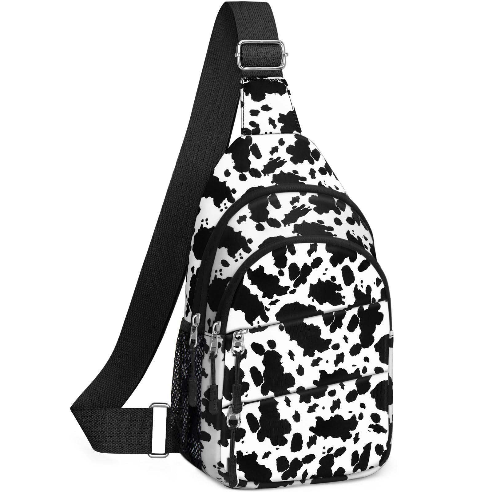 Tuwubi Crossbody Bags for Women, Sling Bag for Men, Small Hiking Backpack Anti Theft Lightweight for Outdoors Travel (L, Cow Pri