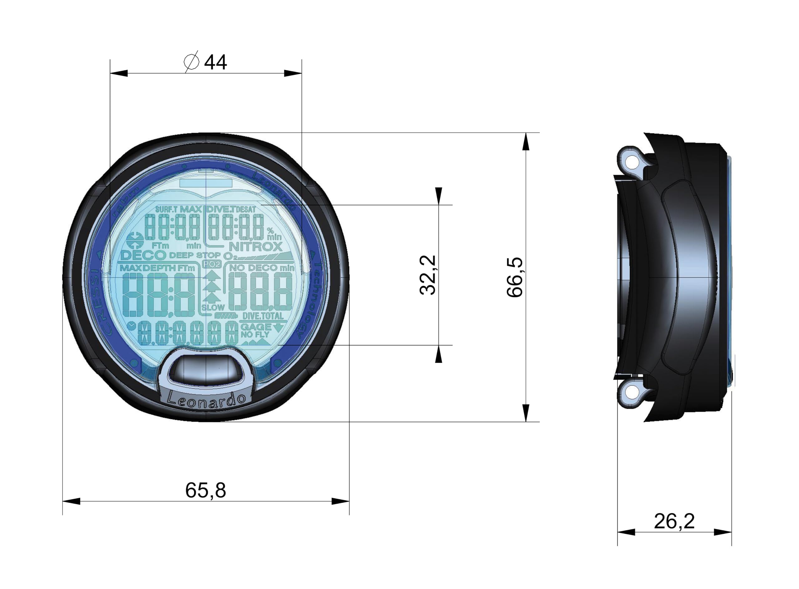 Cressi Leonardo, Blackblue