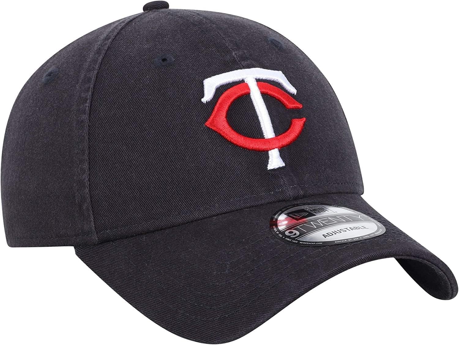 New Era Mlb Core Classic 9Twenty Home Team Color Adjustable Hat Cap One Size Fits All (Us, Alpha, One Size, Minnesota Twins Navy