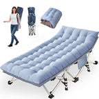 Oversize Camping Cots Xxl Sleeping Cots With Comfortable Mattress Extra Width Camping Bed For Adults Cot With Carry Bag For Adul
