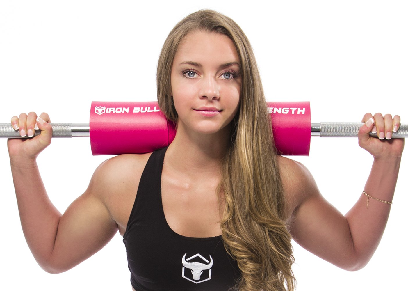 Iron Bull Strength Advanced Squat Pad - Barbell Pad For Squats, Lunges & Hip Thrusts - Neck & Shoulder Protective Pad Support (P