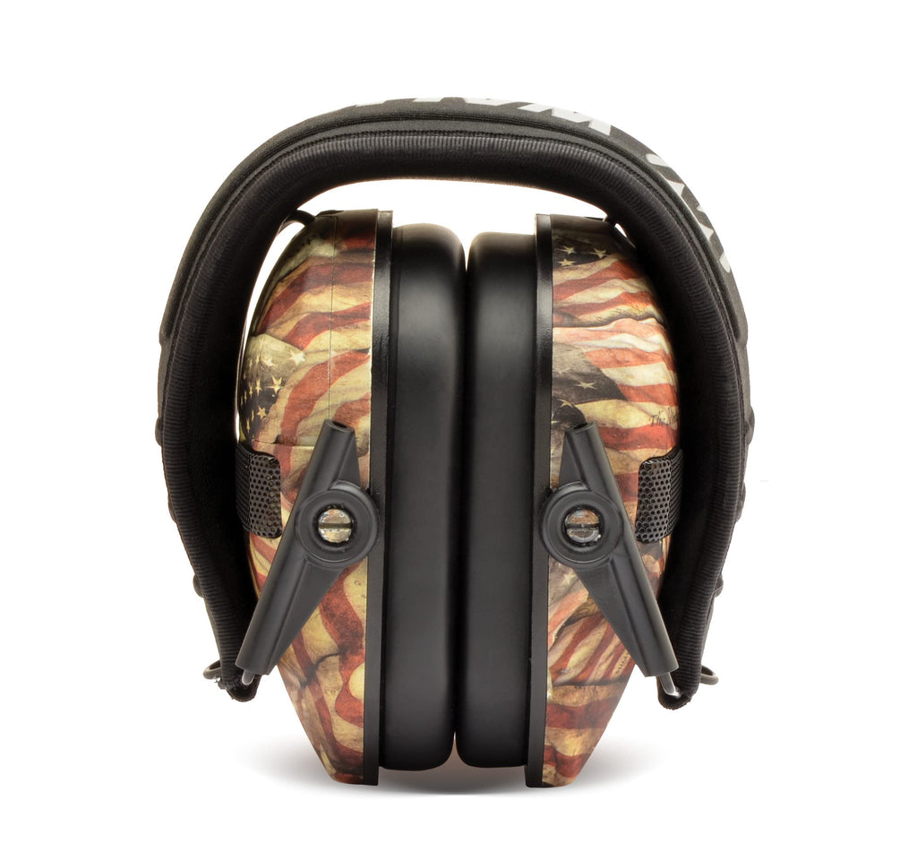 Walkers Razor Slim Electronic Shooting Muffs 4-Pack Bundle, Usa 2Nd Amendment (4 Items)