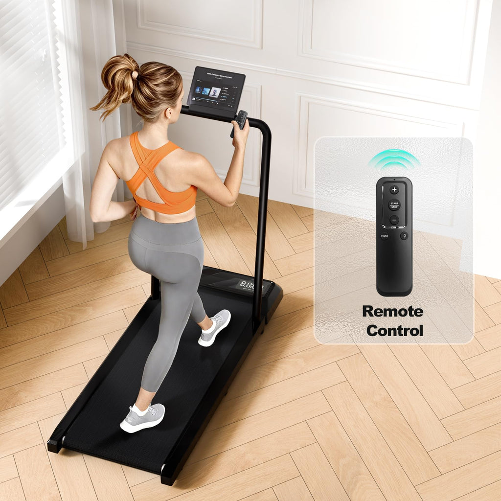 MoonFox Walking Pad Treadmill, 3 in 1 Under Desk Treadmill for Home Office w/2.5HP Motor/4.0MPH/45dB, Walking Pad w/Safety Handl