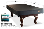 Bearcover Heavy Duty Leatherette Billiard Pool Table Cover, Waterproof & Tearproof Covers For Pool Table 7/8/9Ft Fitted (9 Feet/