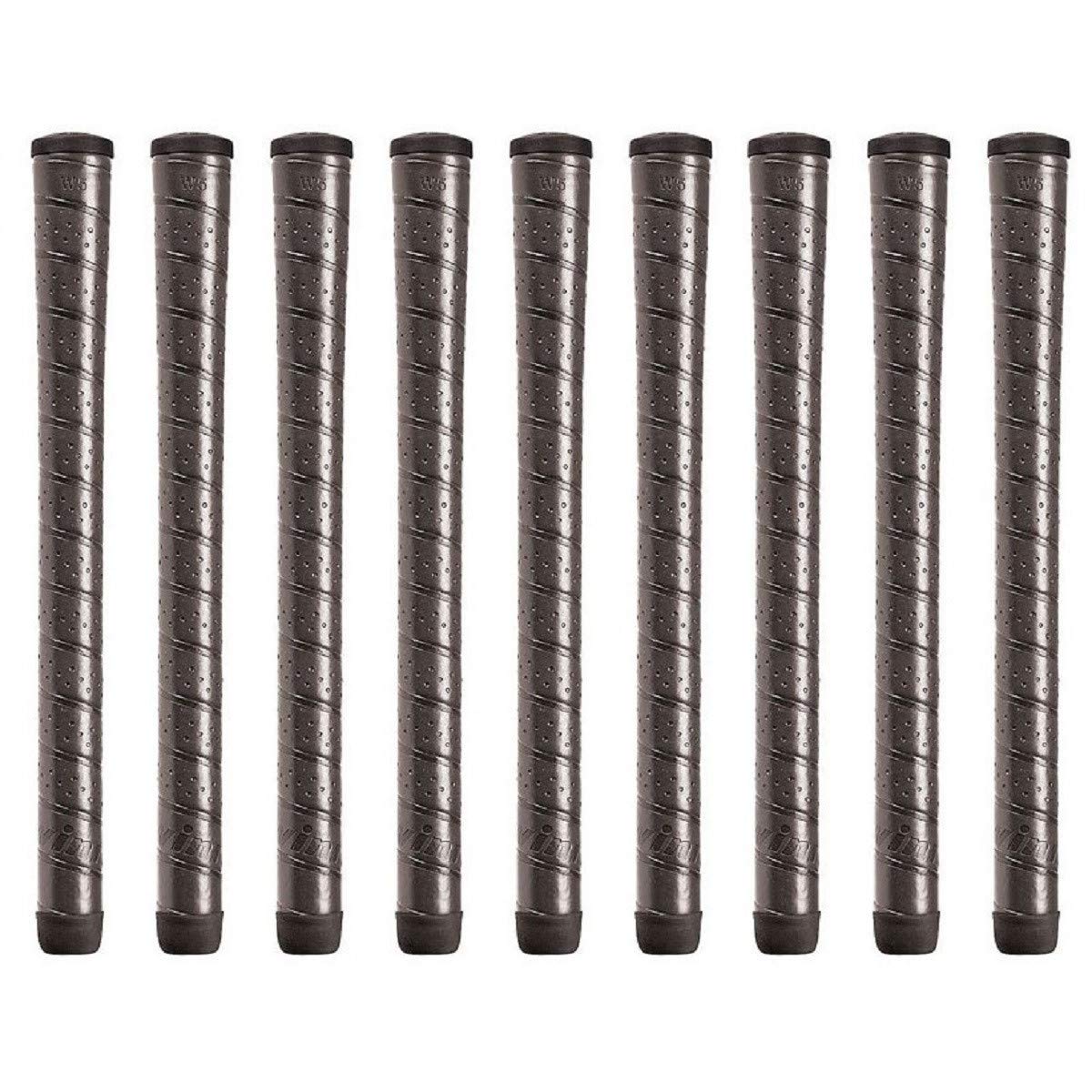 Winn Excel Black Standard Golf Grips, 9 Piece Bundle