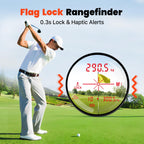 Bestsee Golf Laser Rangefinder With Slope, 1500Y Range Finder, 0.3S Flagpole Locking Vibration, 7X Magnification, Magnet Stripe,