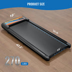 Sevobal Walking Pad With Adjustable 10% Incline, Under Desk Treadmill With Manual Handles, 2.5Hp Portable Walking Treadmill Pad