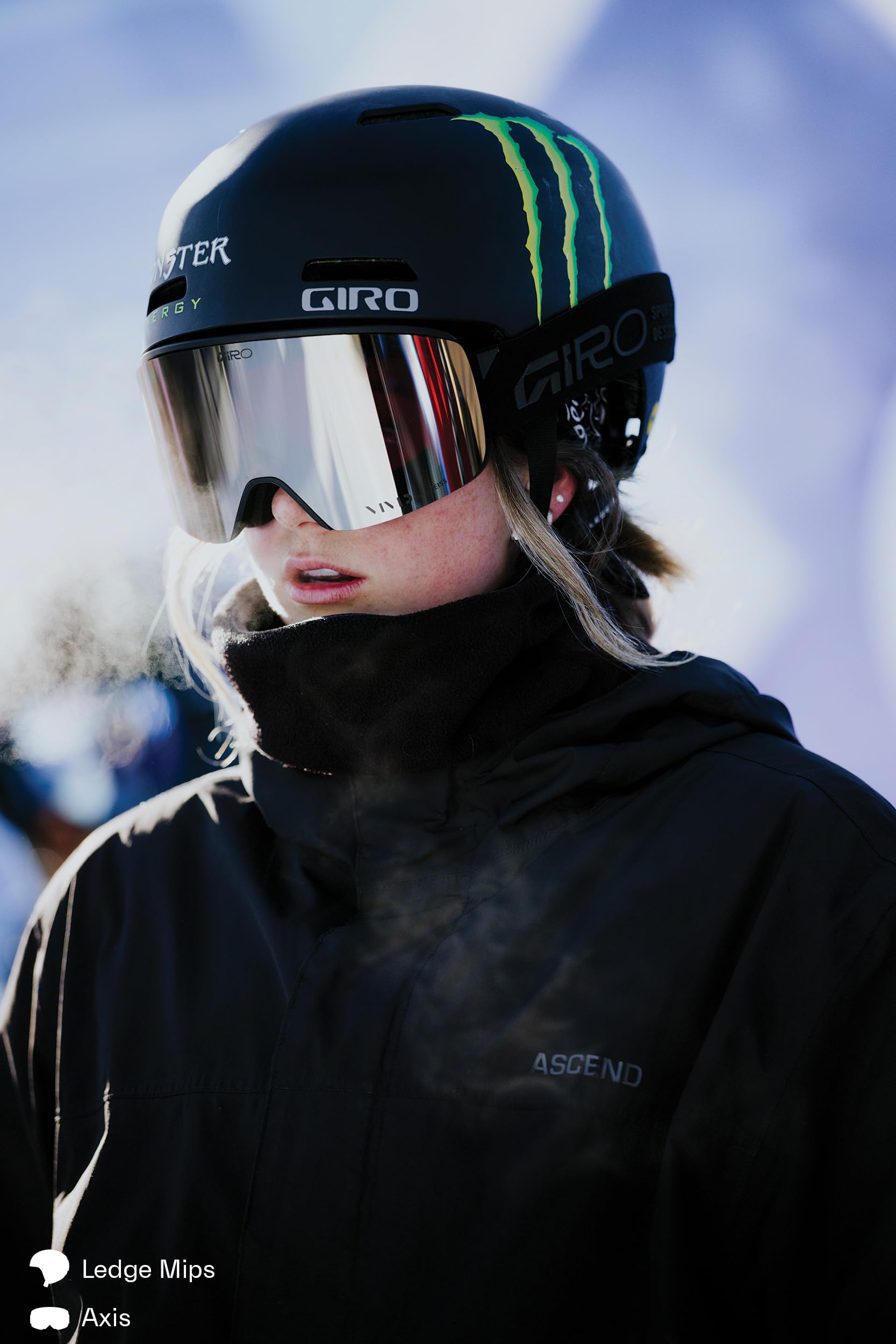 Giro Ledge Snow Helmet - Matte Stone - Size L (59-62.5cm)