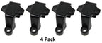 Jsp Manufacturing Black Plastic Pontoon Boat Square Rail Fender Adjuster Hanger Clip (4)
