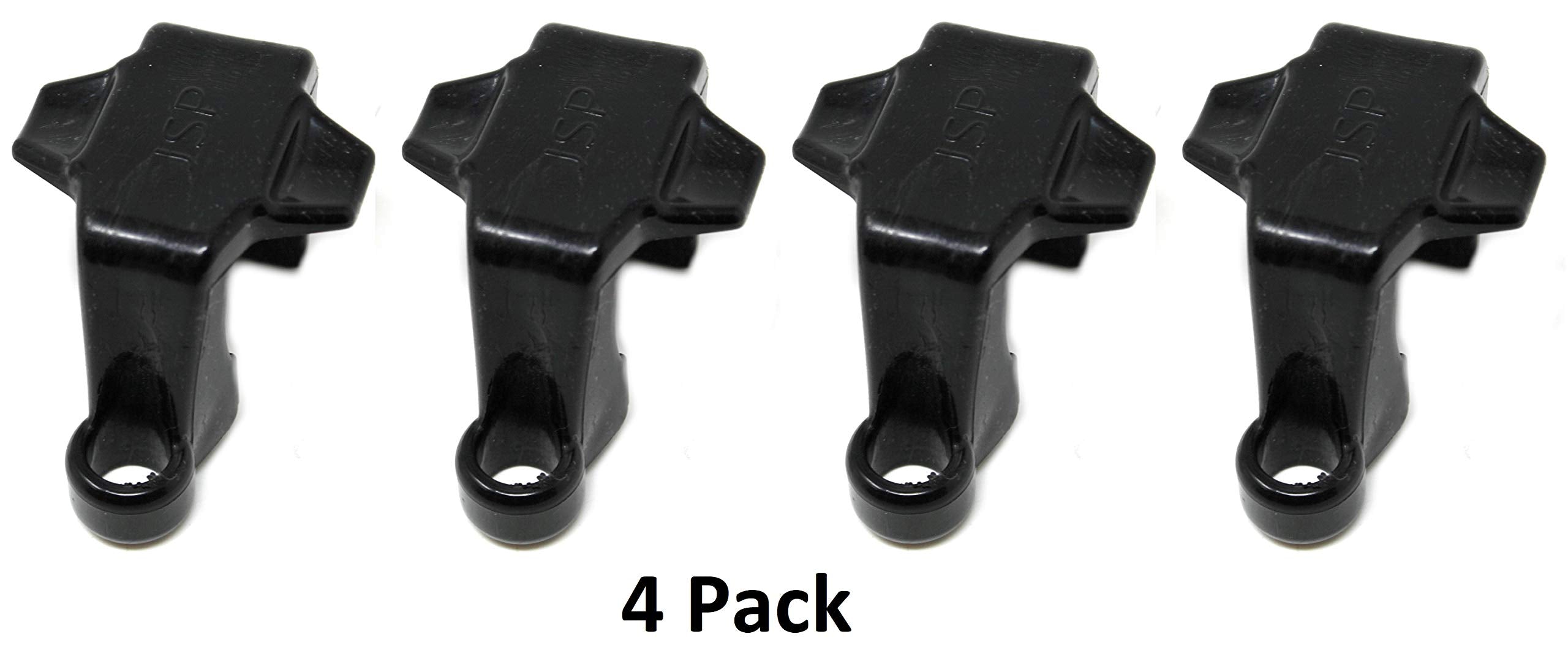 Jsp Manufacturing Black Plastic Pontoon Boat Square Rail Fender Adjuster Hanger Clip (4)