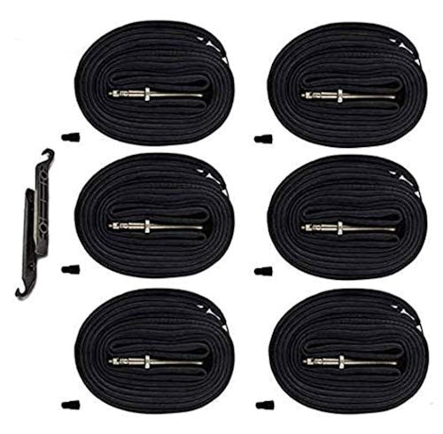 (6-Pack 700X20-25C Road Bike Replacement Inner Tubes Presta Valve 42Mm For Road Bikes With Tire Size Of 700C X 20, 23, And 25 (6