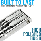 Marque 10 In 1 Bike Multitool - Mini 10 Bicycle Multi Tool Repair Kit For Road And Mountain Bikes. Pocket Size With Slim And Por