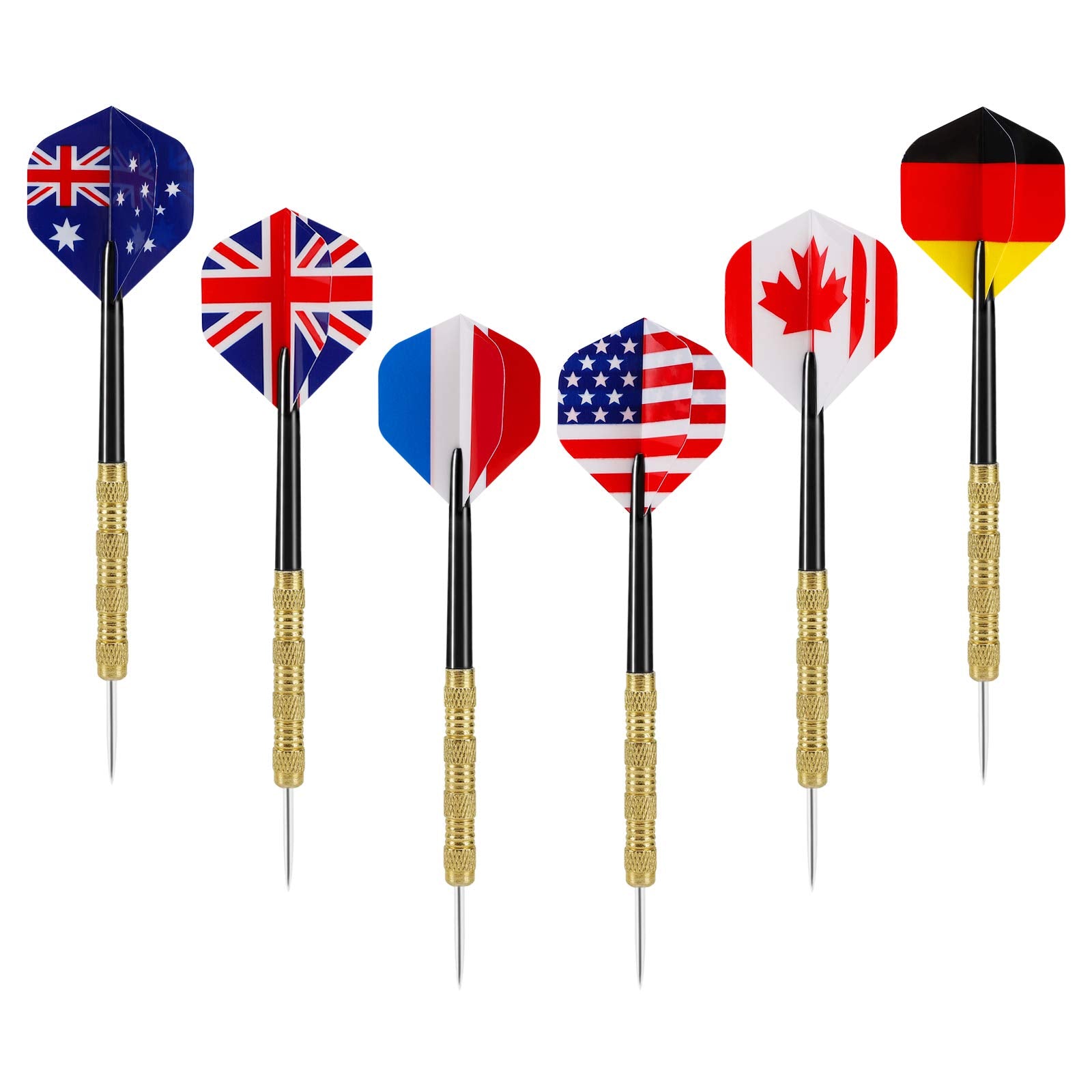 Accmor Metal Tip Darts, Steel Tip Darts, Professional Metal Darts, Darts Metal Tip Set, Metal Darts For Dartboard,18 Pcs