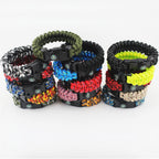 25 Pack 5/8 Inch Paracord Buckle With Whistle Compass, Side Release Plastic Buckles For Paracord Bracelet Outdoor Camping Emerge