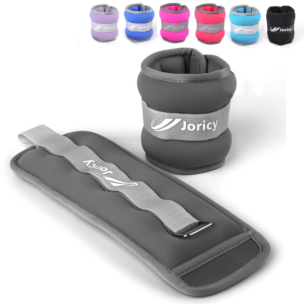 Ankle Weights, 2 Lbs 1 Pair Wrist Leg Arm Weights For Women Men Kids Child With Adjustable Straps, Strength Training Weighted Fo