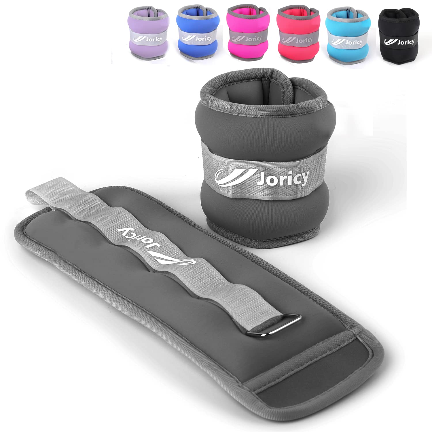 Ankle Weights, 2 Lbs 1 Pair Wrist Leg Arm Weights For Women Men Kids Child With Adjustable Straps, Strength Training Weighted Fo