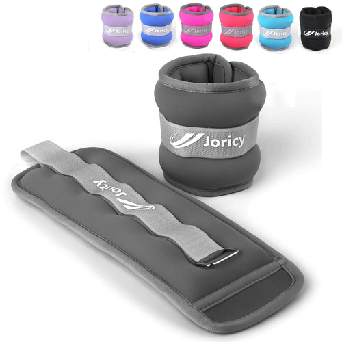 Ankle Weights, 2 Lbs 1 Pair Wrist Leg Arm Weights For Women Men Kids Child With Adjustable Straps, Strength Training Weighted Fo