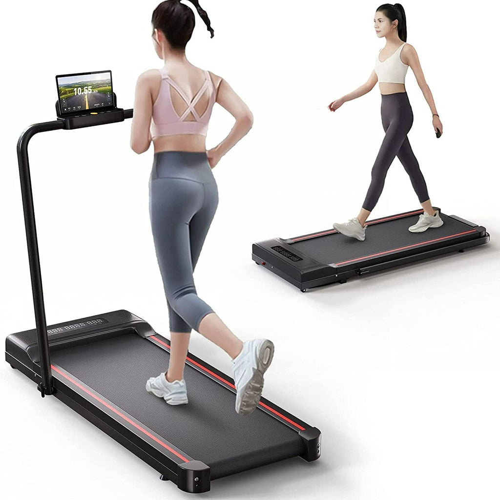 Sperax Treadmill-Walking Pad-Under Desk Treadmill-2 In 1 Folding Treadmill-Treadmills For Home-Black Red
