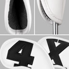 Craftsman Golf Magnetic Iron Head Covers Headcovers White With Black Large No. For Pxg Callaway X Hot Cobra Taylormade