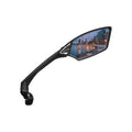 MEACHOW New Scratch Resistant Glass Lens,Handlebar Bike Mirror, Rotatable Safe Rearview Mirror, Bicycle Mirror, (Blue Right Side