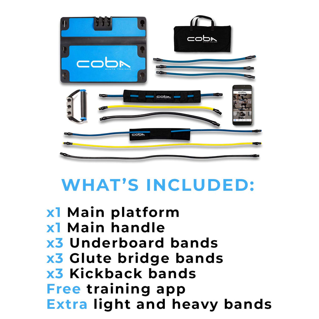 Coba Board Glute Trainer - Home Workout System, Core, Booty & Glute Exercise Machine, Portable Home Gym Full Body Booty Band Tra