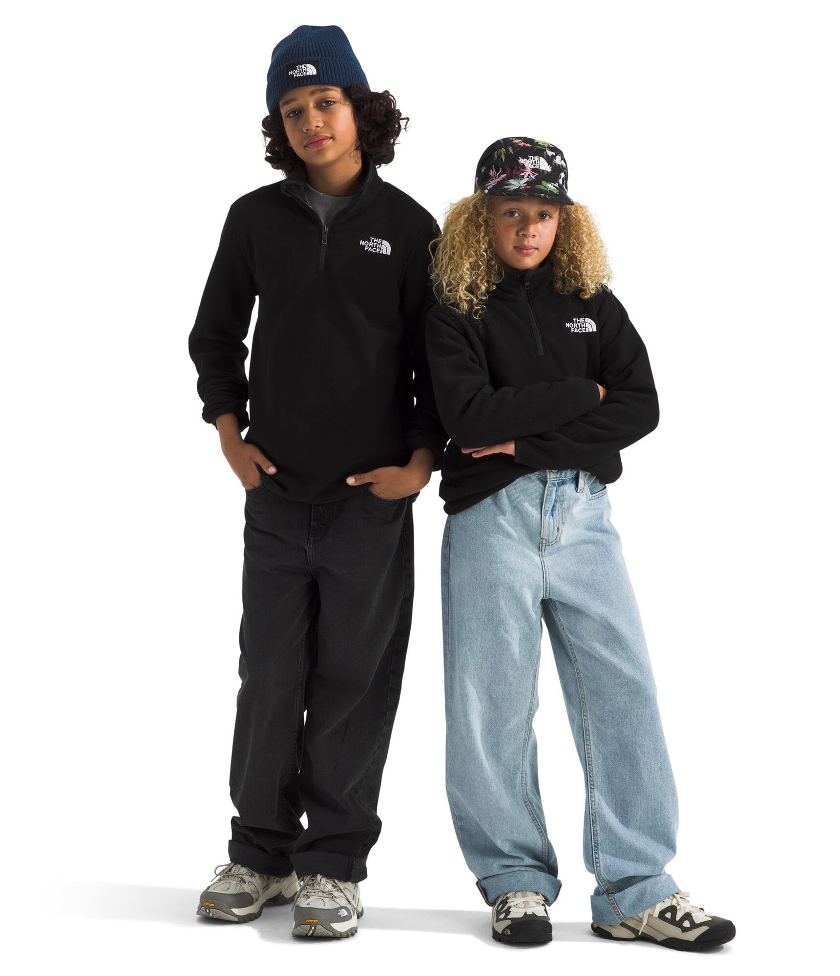 The North Face Teen Glacier Quarter Zip Pullover - 1/4 Zip Sweater, Stylish Collar for Boys & Girls, Warm Sustainable Fleece, TN