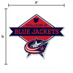 Rico Industries Nhl Columbus Blue Jackets Diamond Shape Cut Pennant - Home And Living Room D  Cor - Soft Felt Ez To Hang