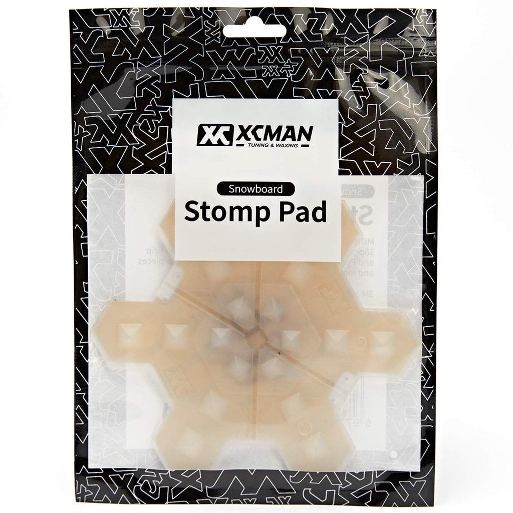 Xcman Snowboard Clear Spike Stomp Pad Anti-Slip,Provides Extra Grip And Pperfect Traction With 3M Adhesives 5.2 X 5.2 Inch