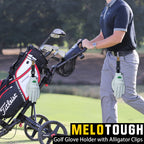 Melotough Golf Glove Holder Clip Gloves Belt Holder Gloves Keeper With Alligator Clips For Work Construction Gloves Golf Accesso