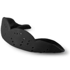 Sisu Aero Medium Mouthguard, Charcoal Black - 1.6Mm Thin - Custom-Molded Fit - Slim Design - Remoldable Up To 20 Times - For Tea