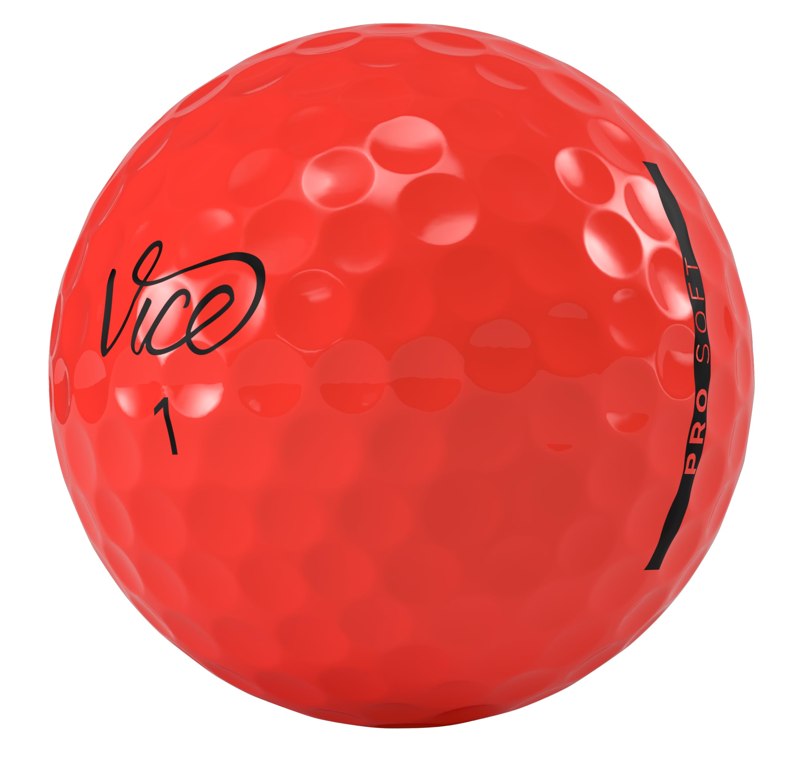 Vice Golf Pro Soft Golf Balls, Red