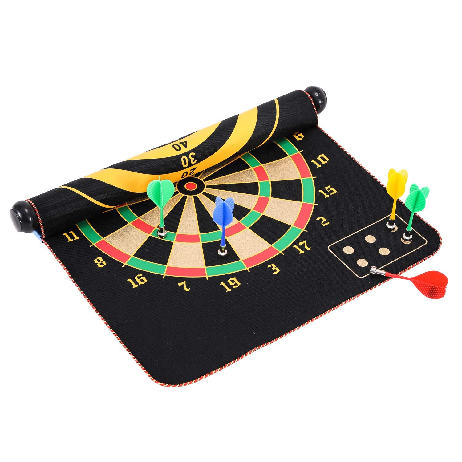 Cx L Sum Magnetic Dart Board, Indoor Outdoor Dart Games For Kids With 12Pcs Magnetic Darts, Safety Toy Games, Rollup Double Side