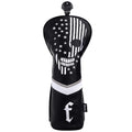 Caiobob Mytag Golf Skull Skeleton Head Cover Golf Club Black Leather Headcovers Set Fits Driver Fairway Wood Hybrid (1Pc Fairway