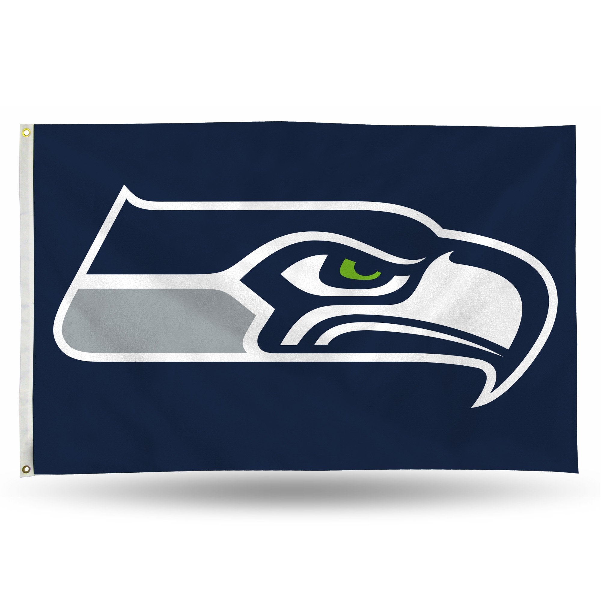 Rico Industries NFL Seattle Seahawks 3-Foot by 5-Foot Single Sided Banner Flag with Grommets