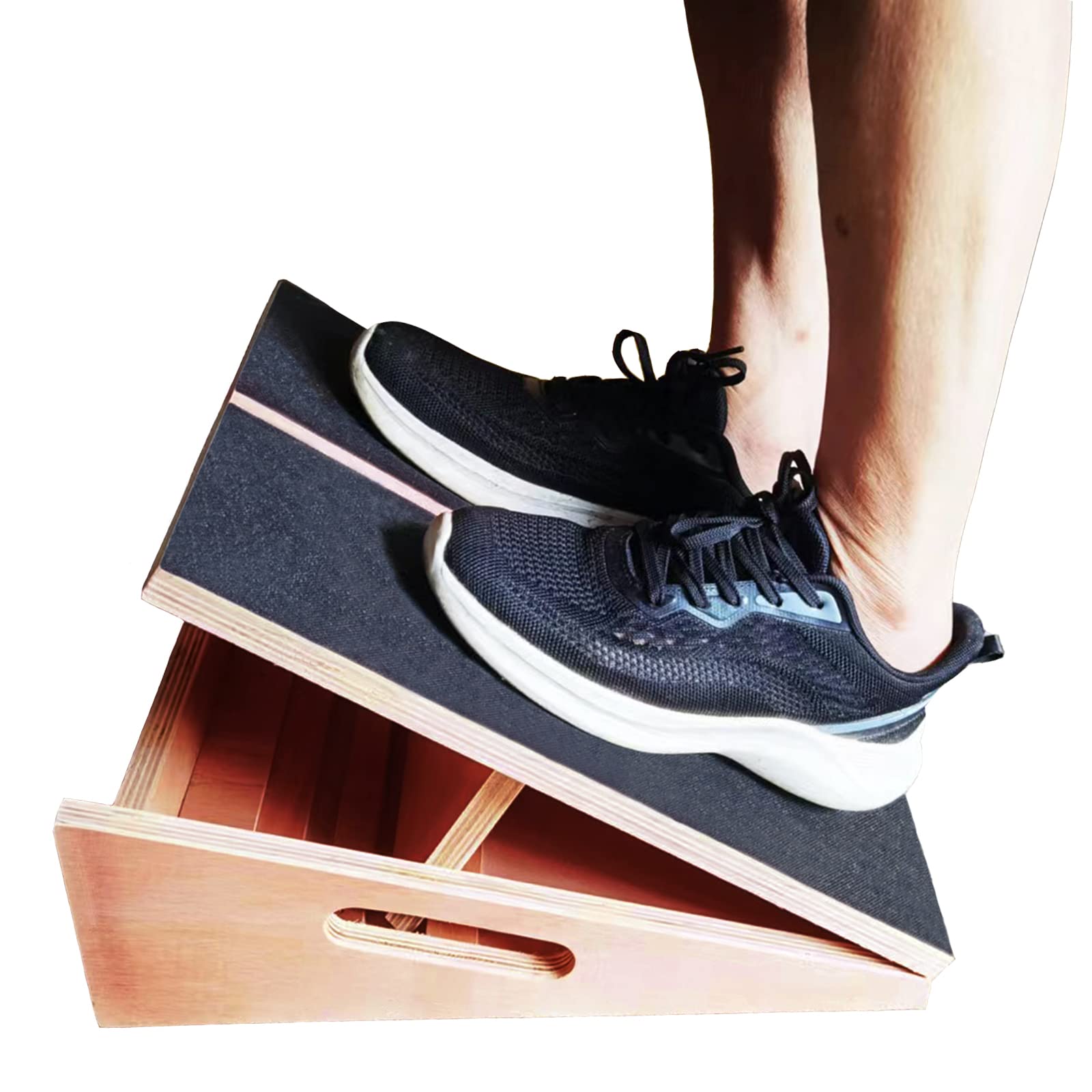 Slant Board For Calf Stretcher Squat Incline Stretch Calf Stretch Knees Foot Rest Adjuatable Wood Wedge For Ankle Leg Heel