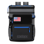 Coolrex Large Backpack Cooler 36 Can Cooler Backpack With 2 Insulated Compartments Leak Proof Waterproof Travel Backpack, Campin