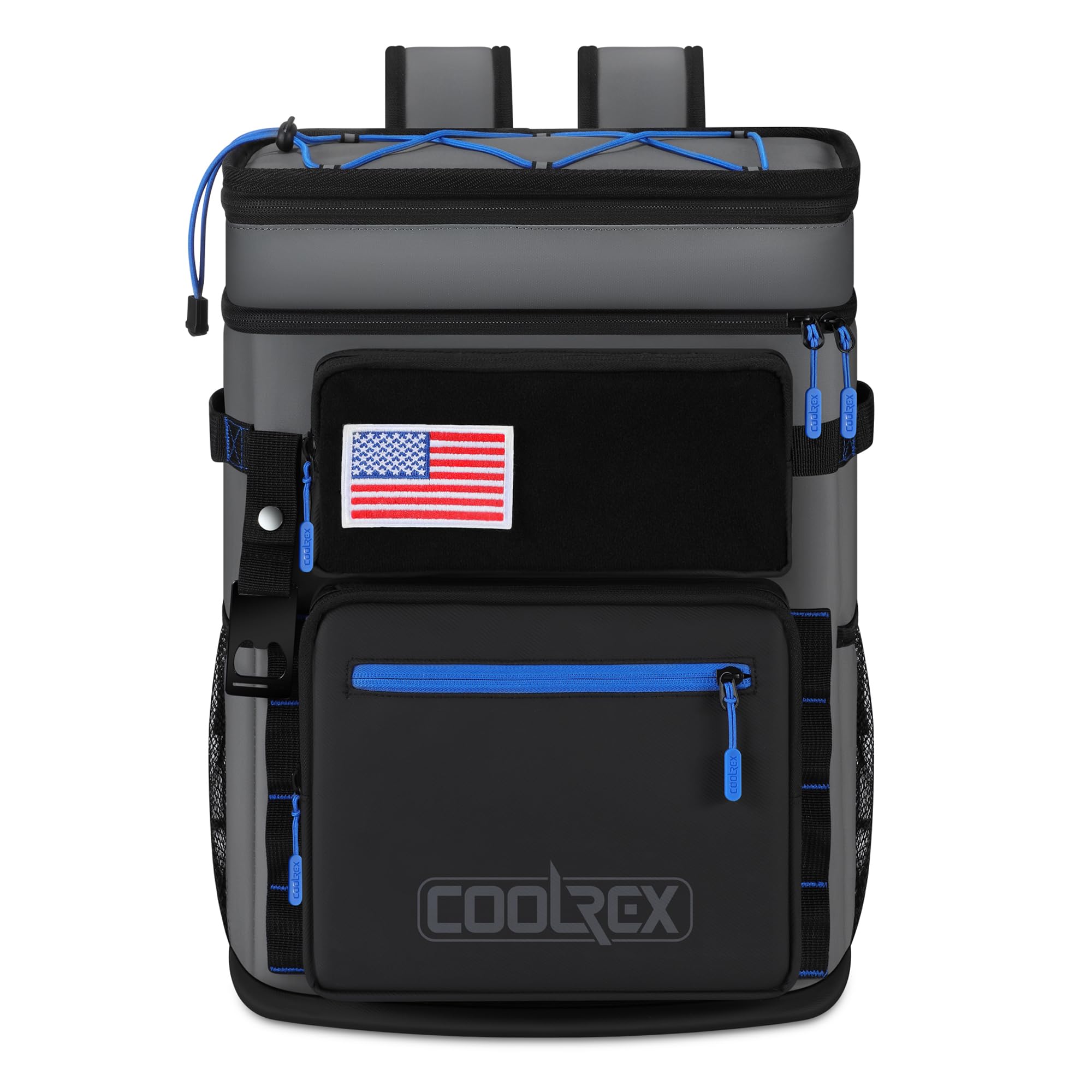 Coolrex Large Backpack Cooler 36 Can Cooler Backpack With 2 Insulated Compartments Leak Proof Waterproof Travel Backpack, Campin