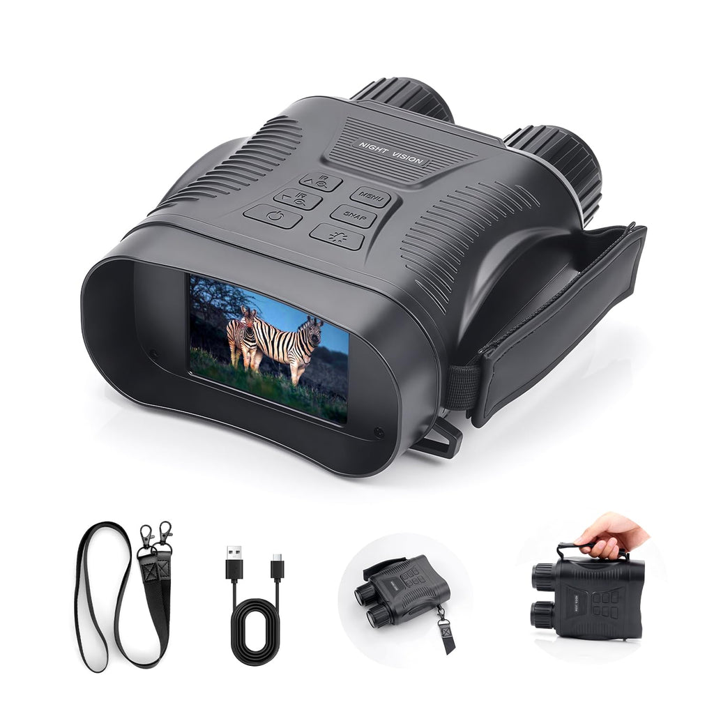 Night Vision Goggles 4K Night Vision Binoculars Adults, Gifts for Men Him Husband Dad 2000mAh Fast Charging Battery,2.8 HD Scr