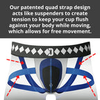 Diamond Mma Compression Shorts Jock Strap Athletic Cup Groin Protector System - Medium | Athletic Supporters For Men With Cup Fo