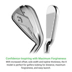 Callaway Golf Elyte X Iron Set (4 - PW, AW, Regular, Graphite, Right)
