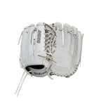Wilson 2024 A1000 T125 12.5    Outfield Fastpitch Softball Glove - White/Silver/Gold, Left Hand Throw