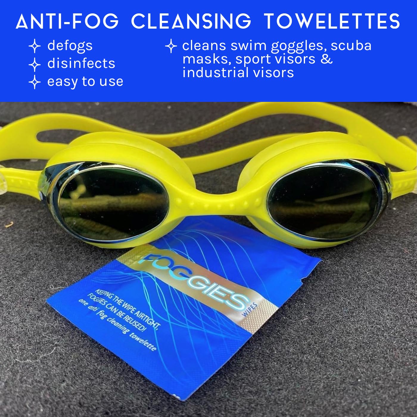 Foggies Anti-Fog Towelettes 6 Pack