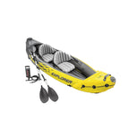 Intex 68307Ep Explorer K2 Inflatable Kayak Set: Deluxe 86In Kayak Paddles And High-Output Pump - Adjustable Seats With Backrest